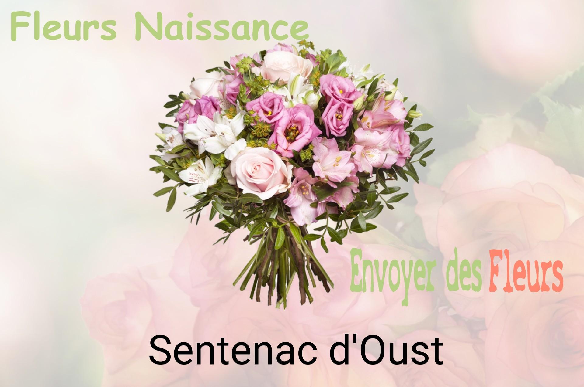 Bouquet de fleurs de naissance livré à Sentenac-d'Oust