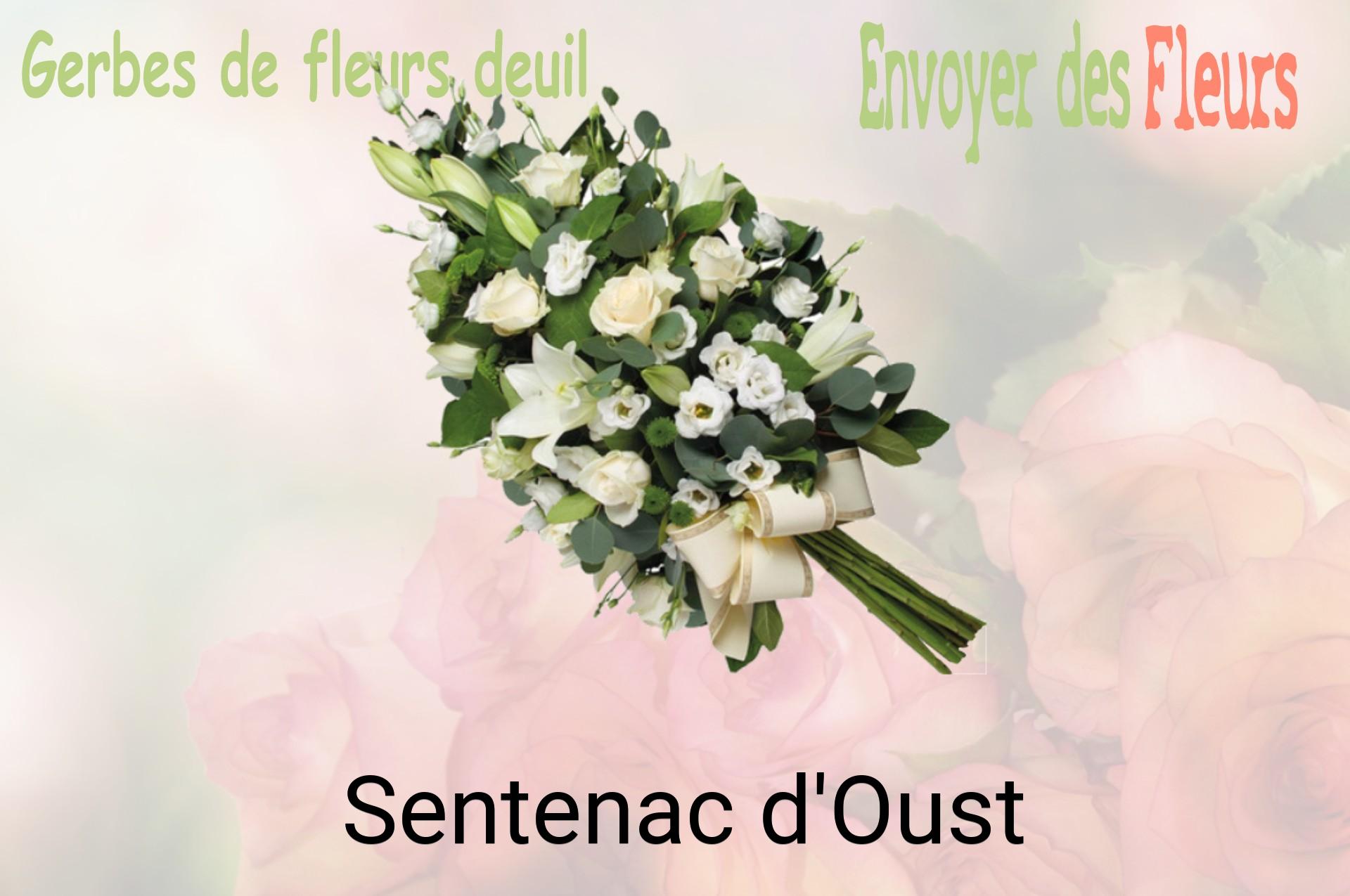 Gerbe de fleurs de deuil livrée à Sentenac-d'Oust